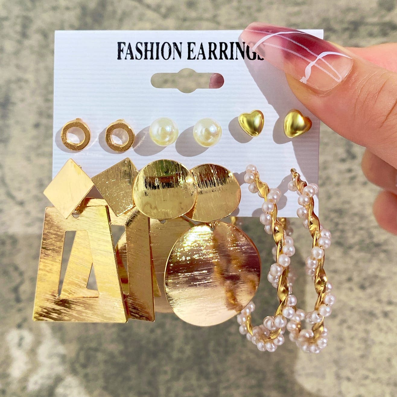Set Of 6 Female Pearl Hoop Earrings For Women, Oversize Metal Circle Punk Earrings Set, Women Dangle Drop Earrings, Acrylic Pearl Tassels Earrings Set Of 6 Female Pearl Hoop Earrings For Women, Oversize Metal Circle Punk Earrings Set, Women Dangle Drop Earrings, Acrylic Pearl Tassels Earrings